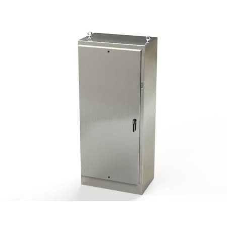 Saginaw Control & Engineering 3 Point Latch with Coinproof/Padlock Handle Electrical Enclosures, 90 in H, 24 in D, 39-1/2 in W SCE-90XM4024SS